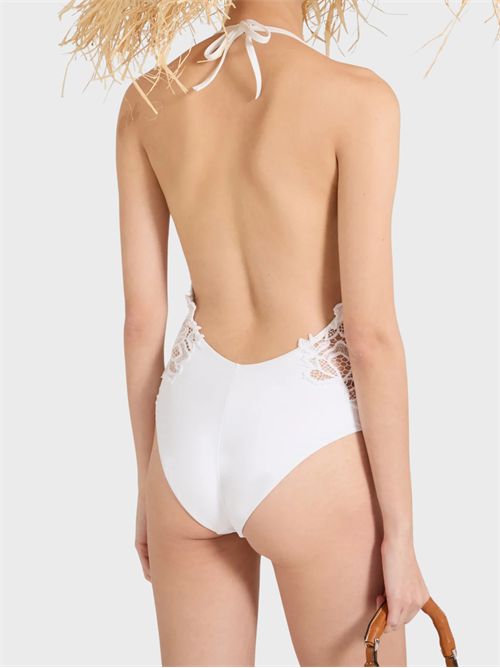 Costume intero con inserti in pizzo macramè ERMANNO SCERVINO | D484Y316UAR10601
